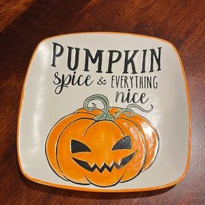 New pumpkin plate